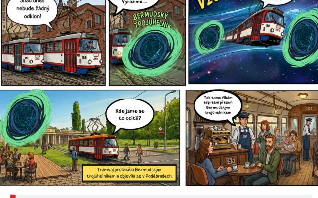 Příběh jako z filmové povídky: tramvaj z Olomouce putovala do Poděbrad, čeká ji proměna