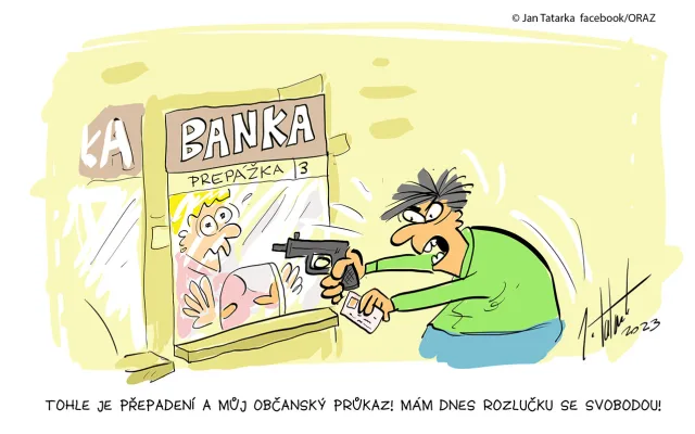 ORAŽENÉ OBRÁZKY: Červnová dávka vtipů od kreslíře Jana Tatarky