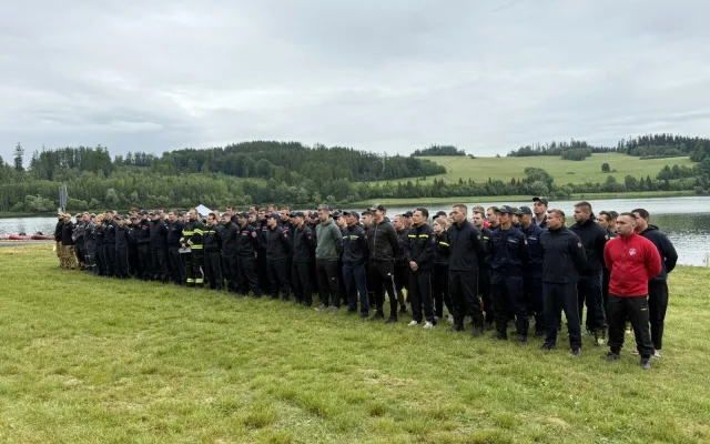 FOTO, VIDEO: Zlatí hasiči z Prostějova. Tým vyhrál soutěž ve vodním záchranářství na Slezské Hartě