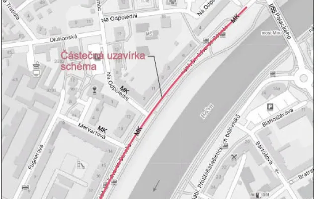 Oprava nábřeží v Přerově přinese čtyřicet parkovacích míst. Řidiče čekají komplikace