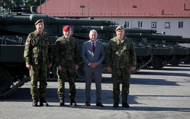 Smečka tanků Leopard je kompletní. U Olomouce jich má armáda celkem 42