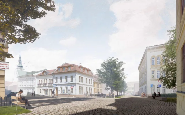 Studie jižního centra Prostějova