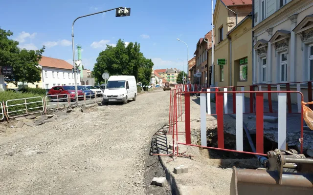 FOTOGALERIE: Opravy důležité Wolkerovy ulice v Prostějově