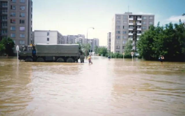 FOTOGALERIE: Povodně v roce 1997 v Olomouci
