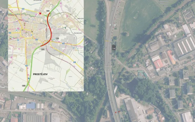 Oprava mostu zkomplikuje dopravu na dálnici u Prostějova. Potrvá měsíc