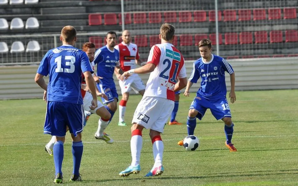 V generálce se Sigma utkala se Slavií, utkání skončilo1:1. Foto. sigmafotbal.cz