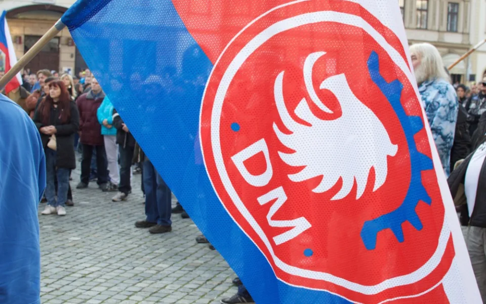 Fotogalerie: V Olomouci se dnes odehrála demonstrace proti imigrantům a pro vystoupení z EU