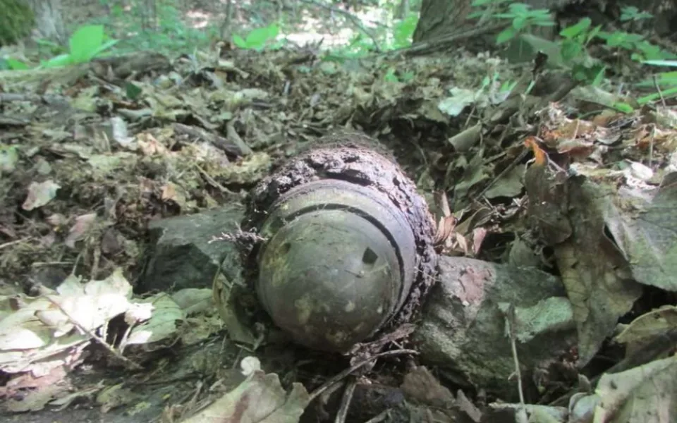 72 mm granát nalezený u Oskavy