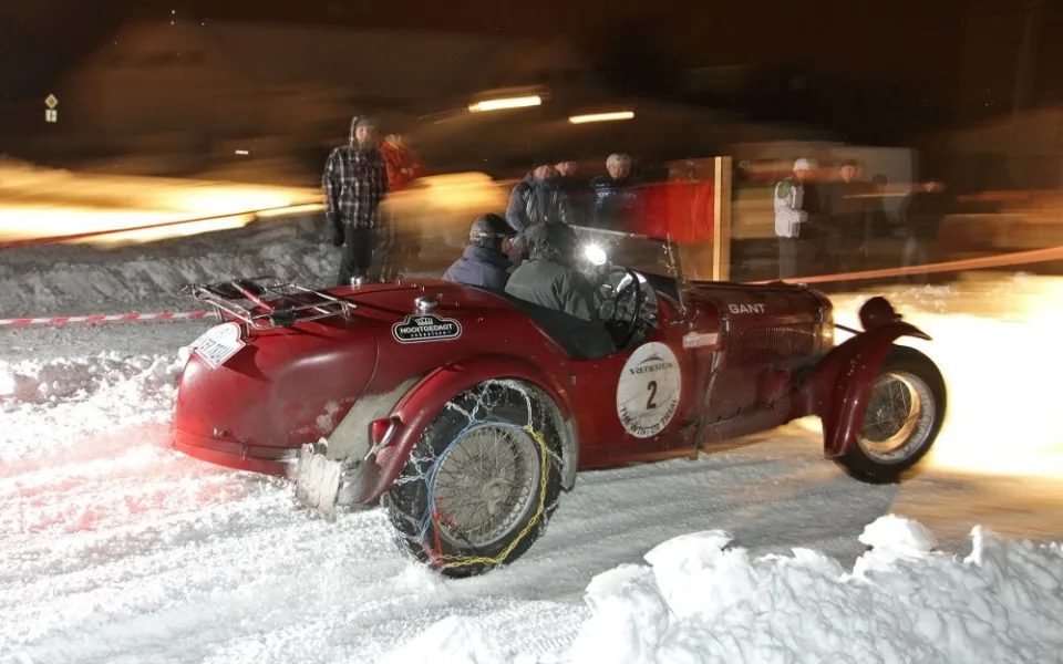 The Winter Trial 2013 ve Svatém Janu nad Malší. Na snímku Alvis Speed 25
