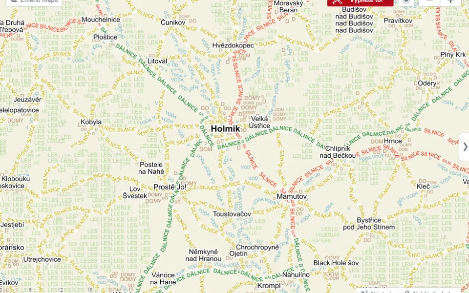 Server mapy.cz přišel na apríla s originálním nápadem