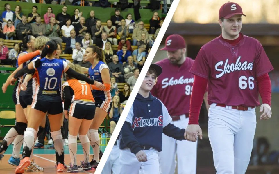 Volejbalistky Olomouce budou proti Prostějovu bojovat v dalších zápasech finále extraligy. Olomoučtí baseballisté přivítají Blansko