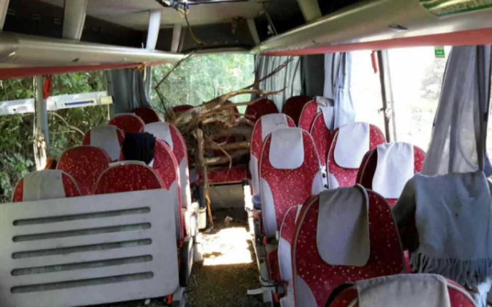 Včerejší nehodu autobusu na D35 policisté vyšetřují jako podezření z těžkého ublížení na zdraví
