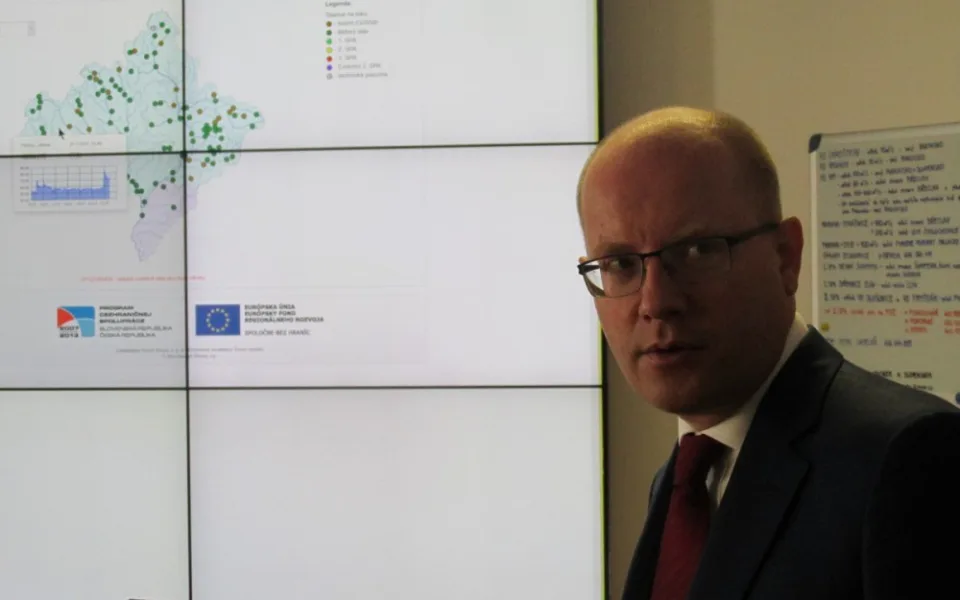 Premiér Bohuslav Sobotka navštívil Povodí Moravy. Hlavním tématem bylo sucho
