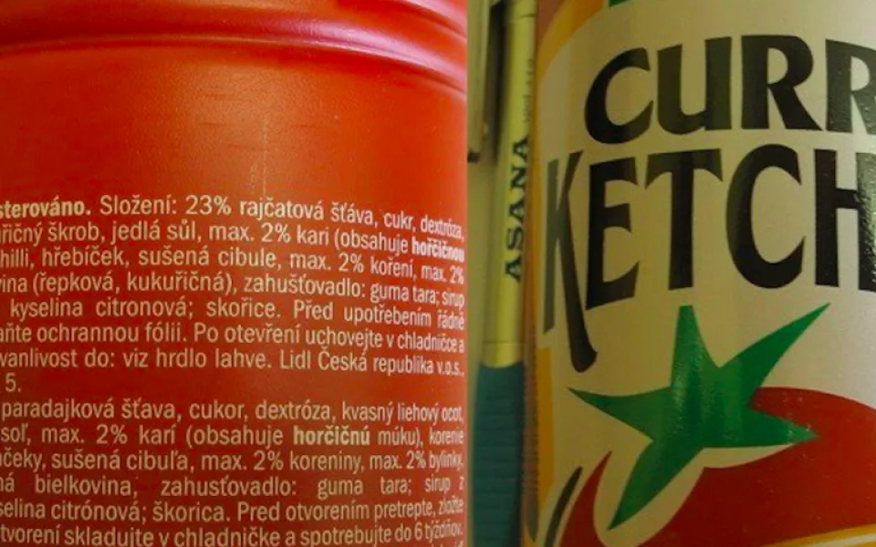 Kečup z Lidlu, který neobstál v rozboru.