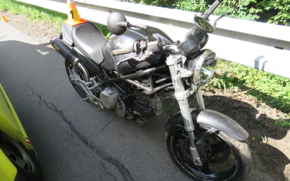 Dopravní nehoda motorkářky u Konice