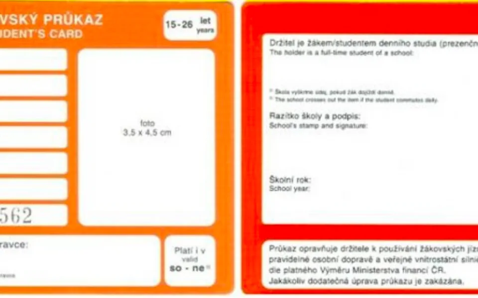 Žákovský průkaz