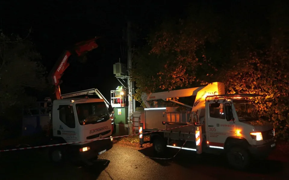 ČEZ vyčíslil škody způsobené orkánem Herwartem, který úřadoval na konci října, na 71 milionů