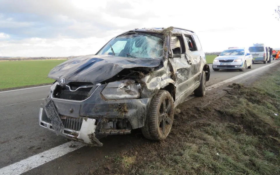 Škoda po vytažení z příkopu