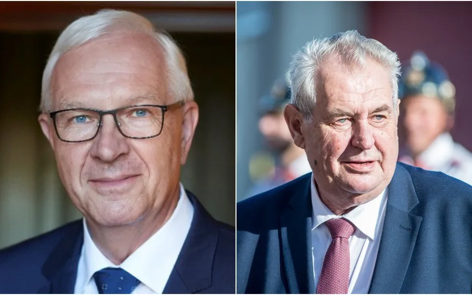 Jiří Drahoš a Miloš Zeman
