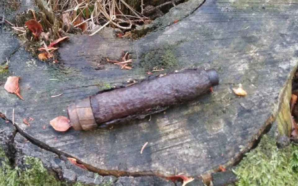 Muž našel puškový granát z druhé světové války, ten musel být odpálen v lese