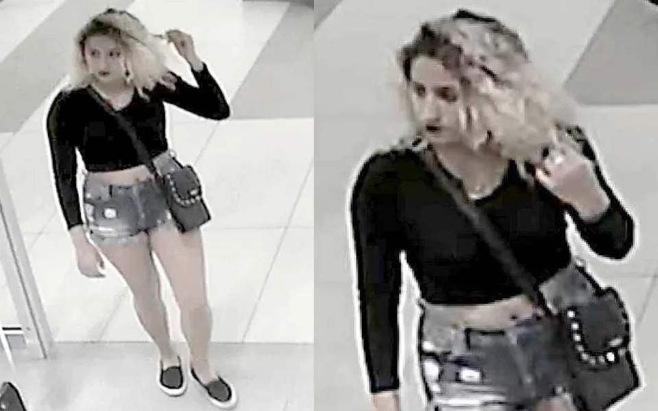 Policie pátrá po této blondýně. Měla ukrást telefon, který našla v převlékací kabince