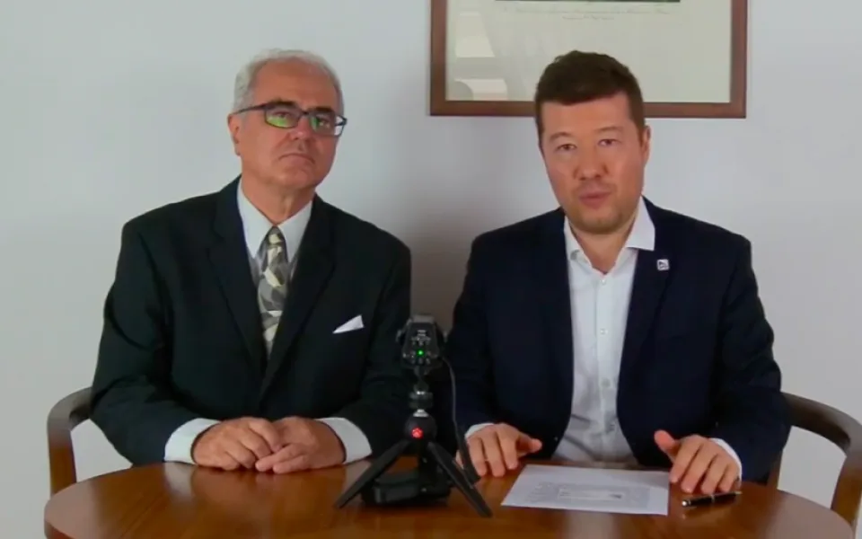 Lubomír Pána a Tomio Okamura