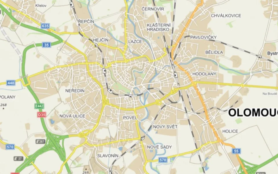 Do pocitové mapy Olomouce můžete zaznačit místa, kde se cítíte nebezpečně