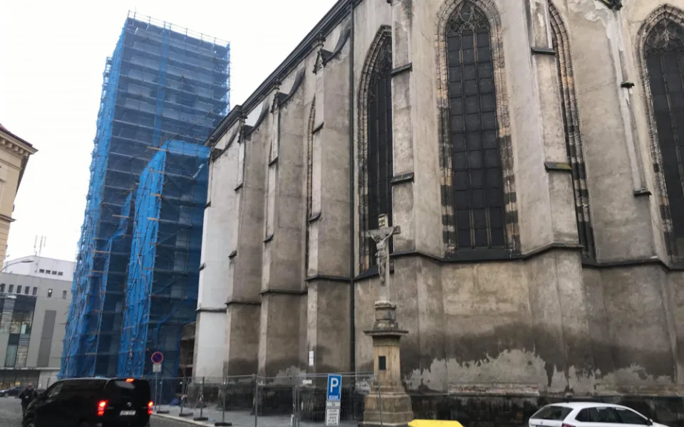 FOTO: Kostel svatého Mořice prochází rekonstrukcí za 123 milionů. Hotovo bude v roce 2021