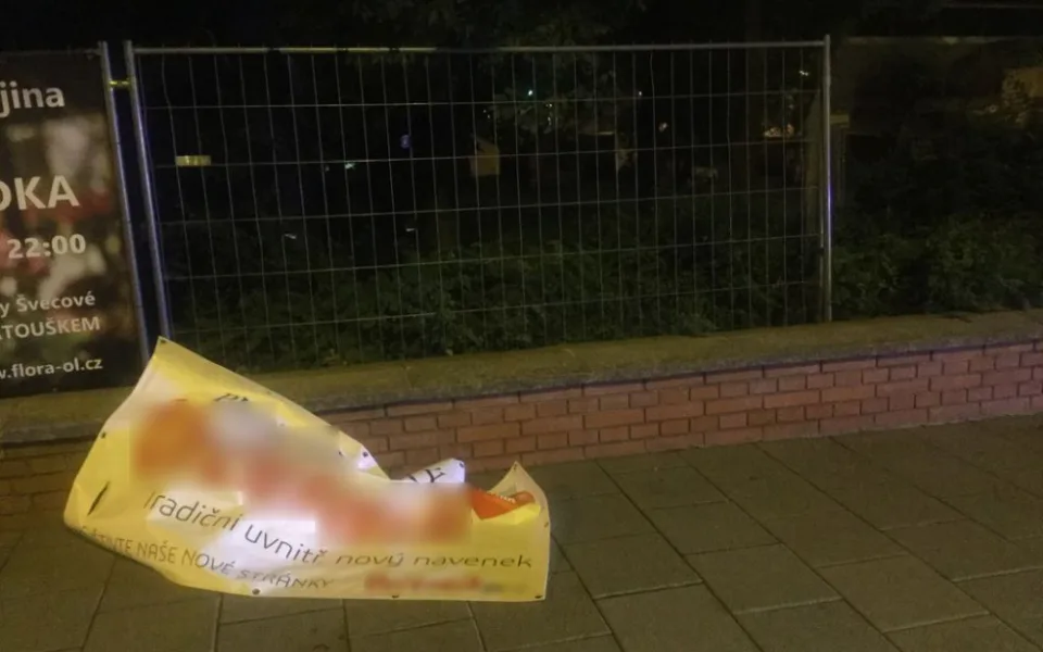 Devatenáctiletý mladík v noci poškodil reklamní plakát. Chytil ho pracovník ostrahy výstaviště Flora