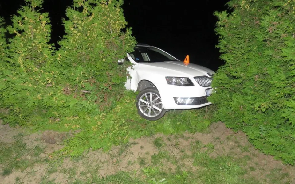 Řidič havaroval autem z půjčovny do živého plotu. Majitele prosil, aby nevolal policii