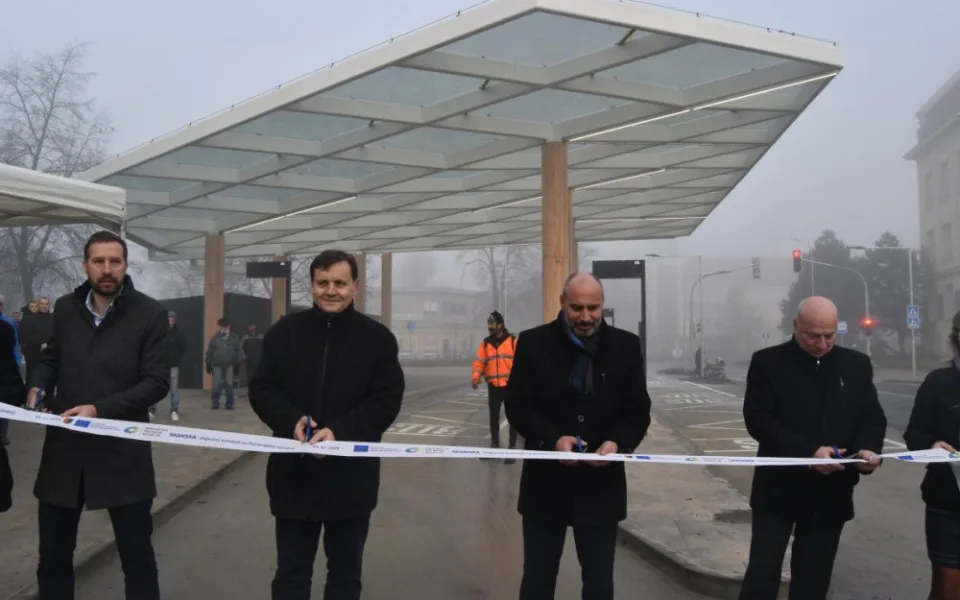 Slavnostní otevření autobusového terminálu