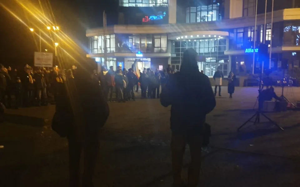 Foto z demonstrace