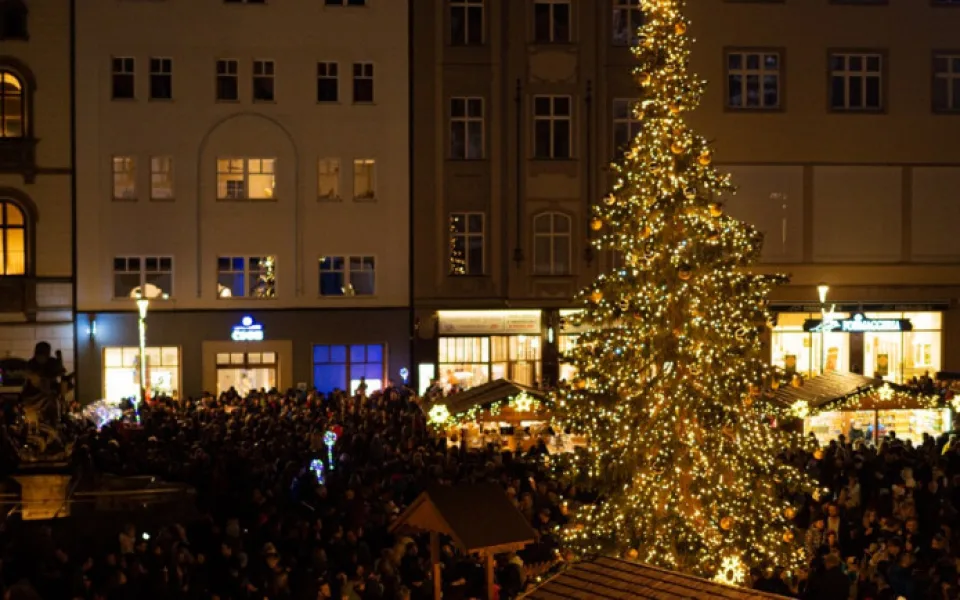Olomoucký vánoční strom Křovínek