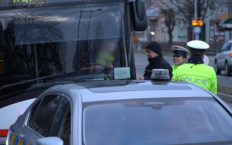 V Olomouci probíhala kontrola řidičů autobusů