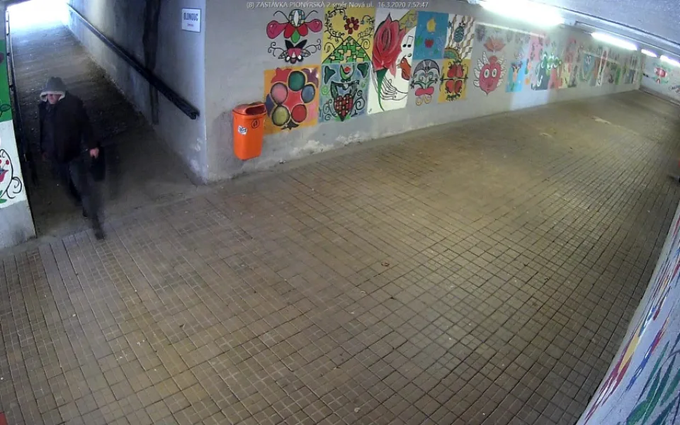 VIDEO: Kamera zachytila zloděje, který okradl na tramvajové zastávce seniorku. Nepoznáváte ho?