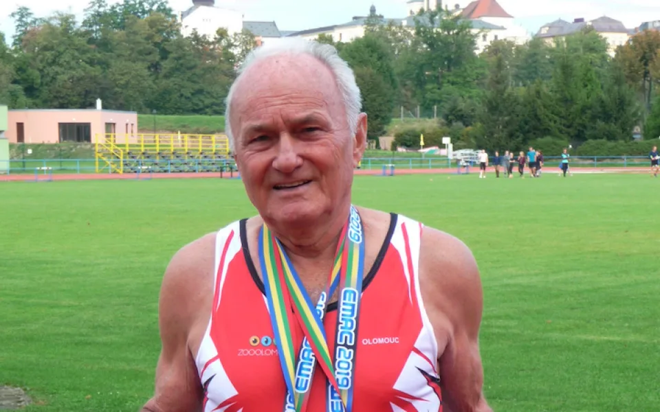 Václav Dostalík, známý olomoucký atlet, oslavil životní jubileum