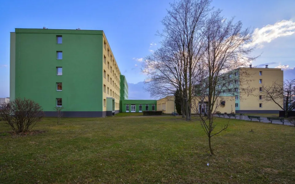 Součástí kampusu Envelopa jsou také vyskoškolské koleje UPOL.