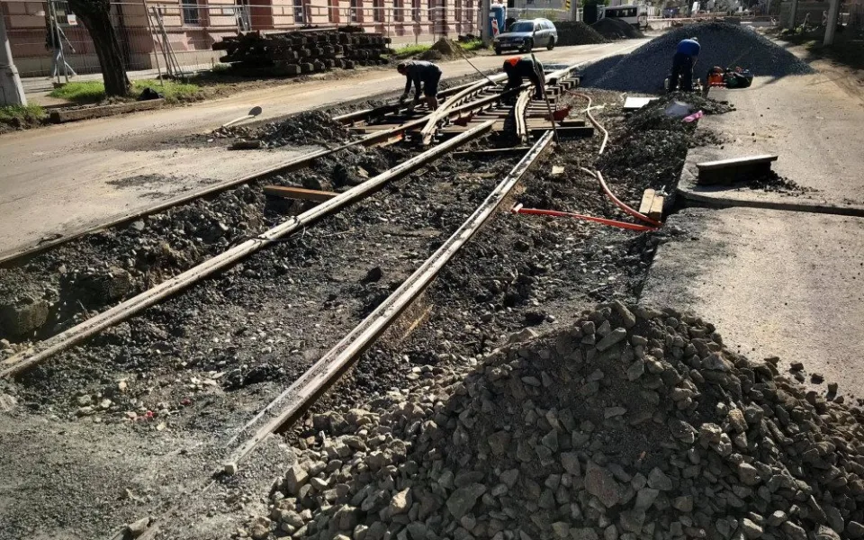 Žižkovo náměstí, konečná zastávka. Tramvaje se budou nově otáčet u Vrchního soudu