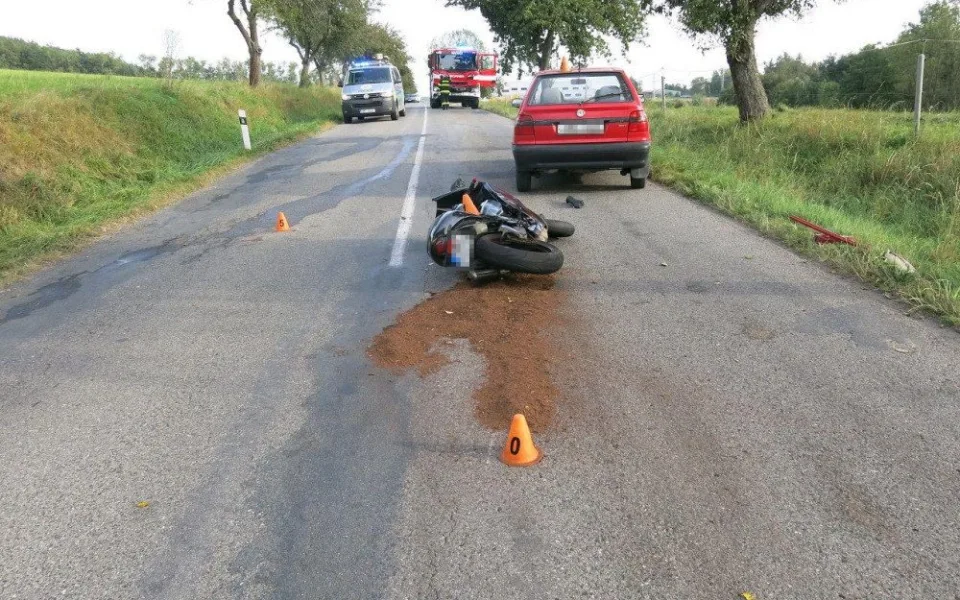 Foto z místa nehody Konice
