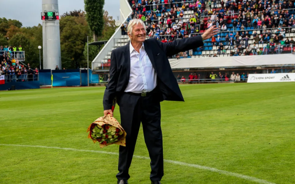 Karel Brückner při příležitosti 100. výročí založení Sigmy Olomouc