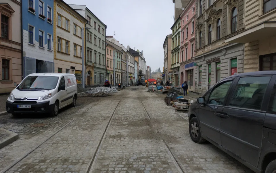 Rekonstrukce ulice 8. května se chýlí ke konci. Tramvaje po ní začnou jezdit během pár týdnů