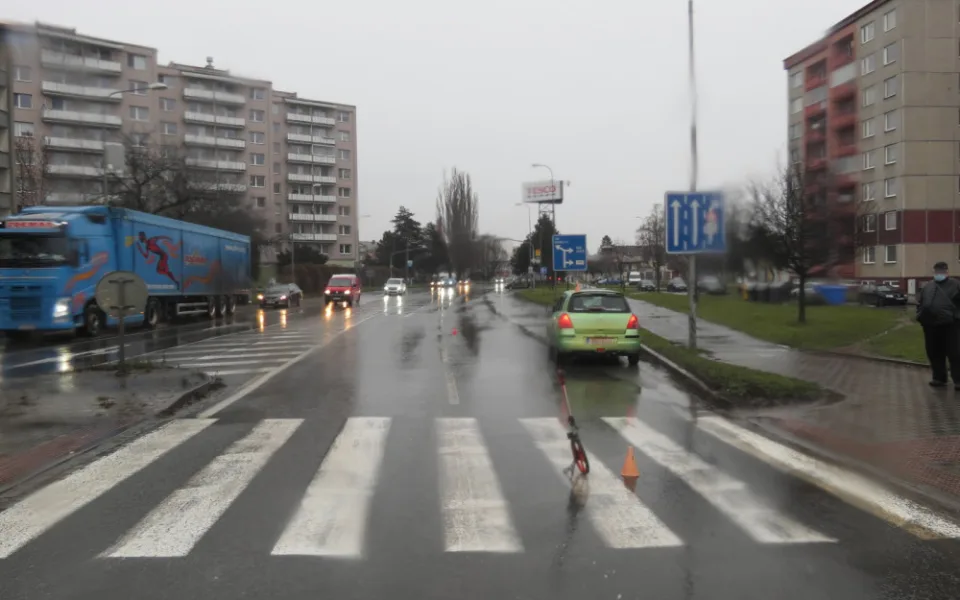Nehoda na ulici Velké Novosady