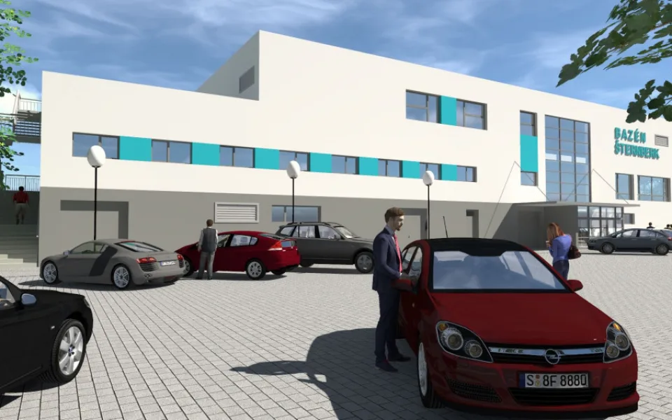 Šternberk zahájil stavbu krytého bazénu. Součástí bude i wellnes
