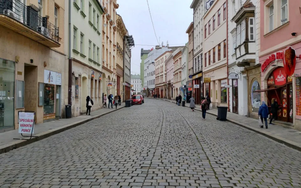 Riegrova ulice v centru Olomouce