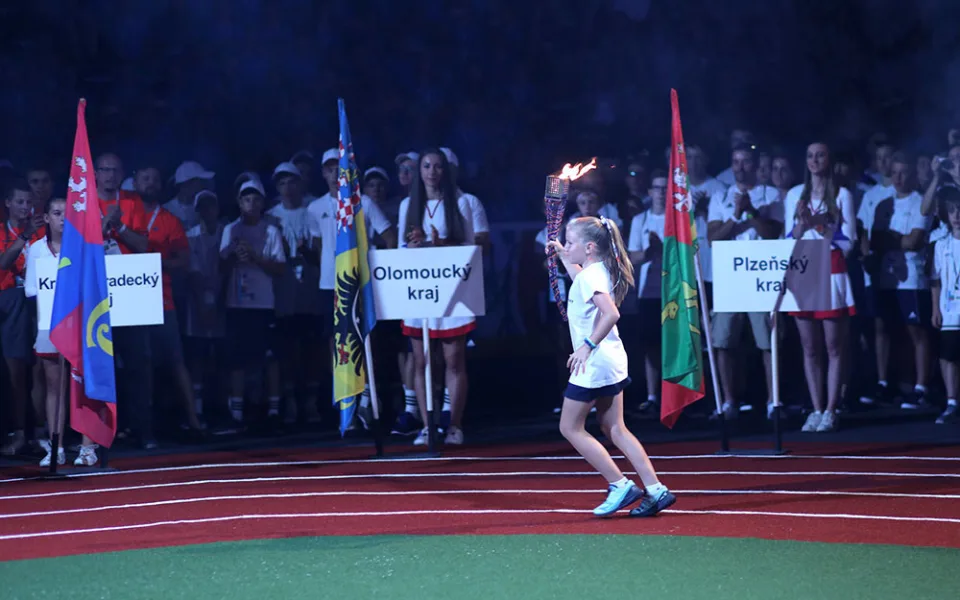 Slavnostní zahájení Olympijských her dětí a mládeže v Libereckém kraji v roce 2019