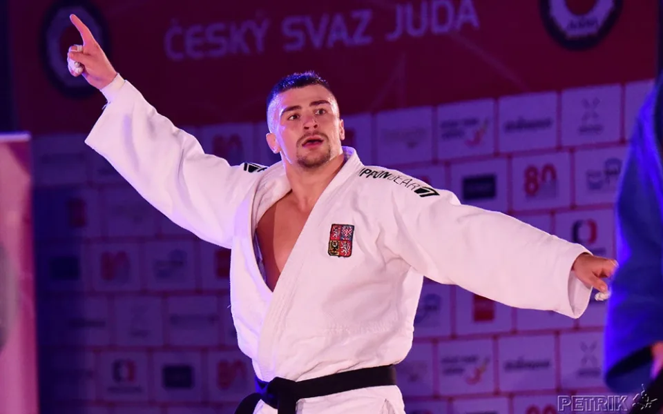 David Klammert se v Olomouci radoval ze zisku republikového titulu ve váze do 100 kilogramů