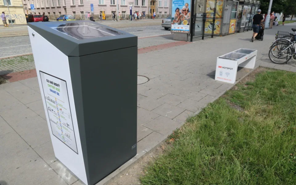 Speciální nádoba SmartBe v centru Olomouce