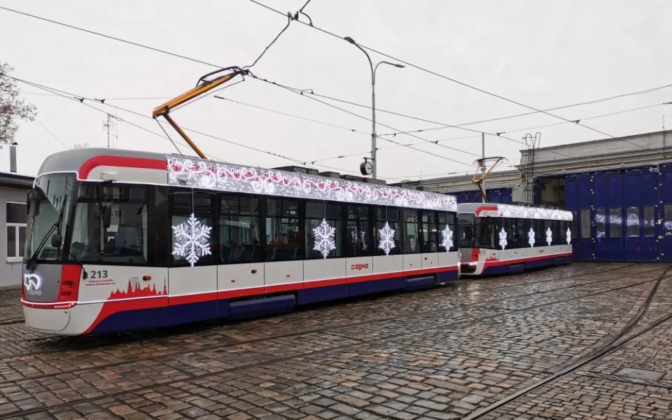 vánoční tramvaj