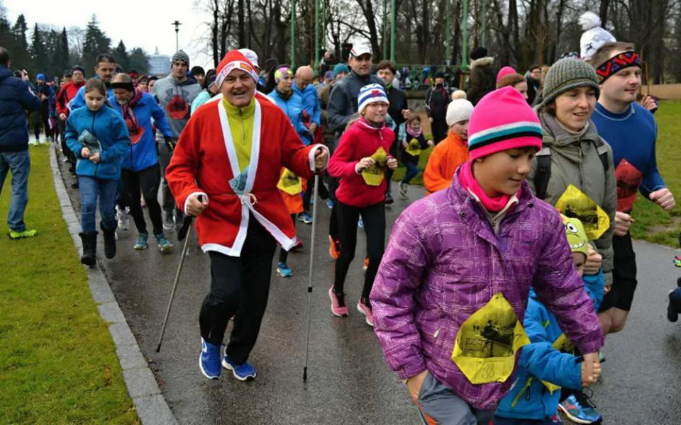 Silvestrovský běh ve Smetanových sadech v roce 2017