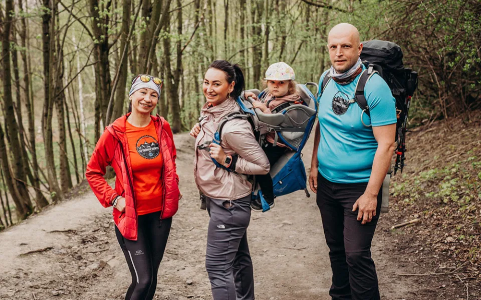 Organizátoři výzvy 32 vrcholů - Mirka, Denisa a Luboš